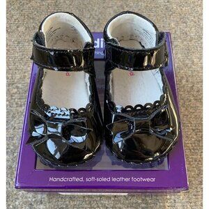 pediped Originals Baby Girls Betty Mary Jane Shoes 6-12 m Black Patent Leather